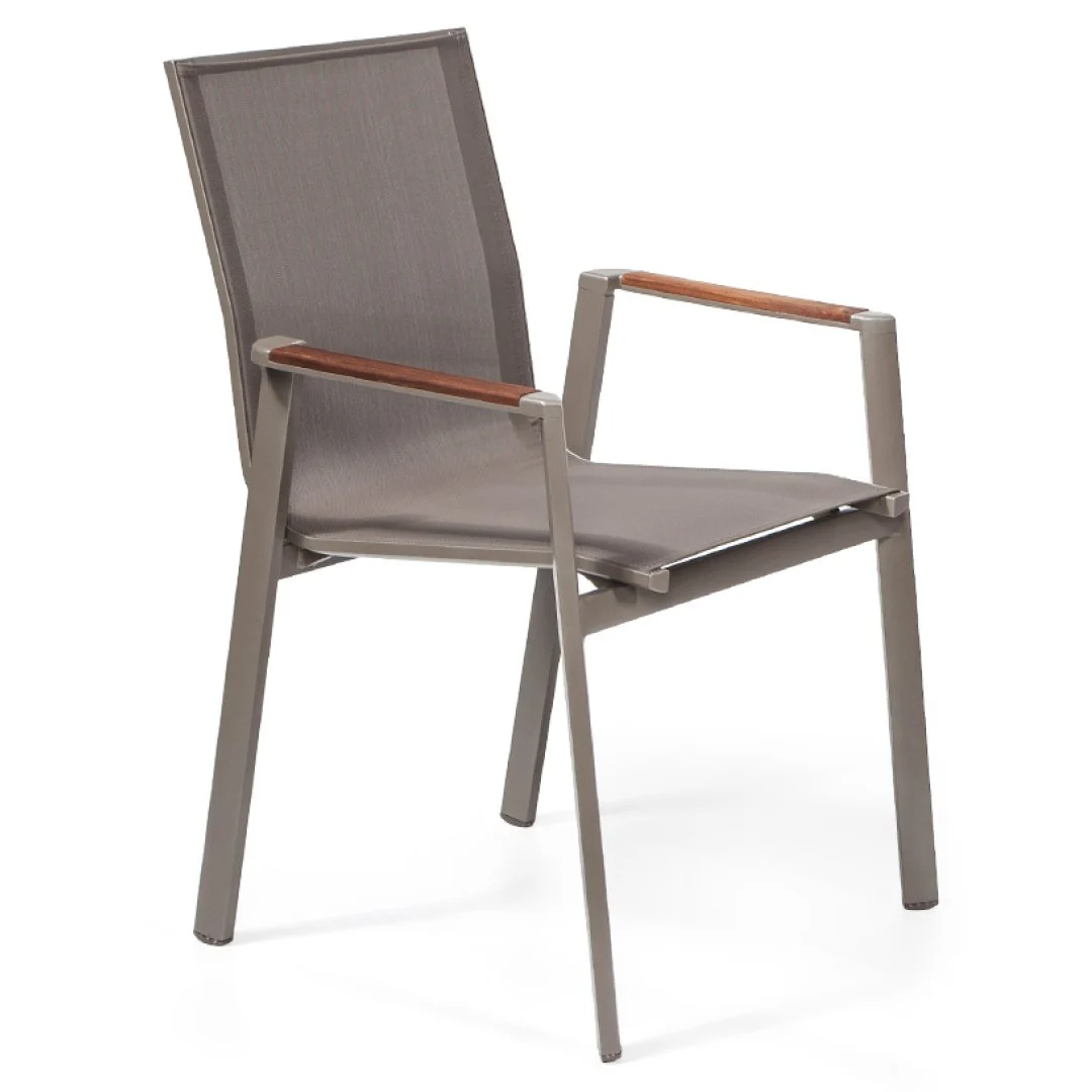 PRS-350(Next İreco Armrest) Aluminum Chair-Grey
